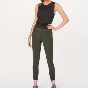 green lululemon train times leggings